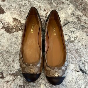 Coach ballet flats size 7.5, Brown/Tan